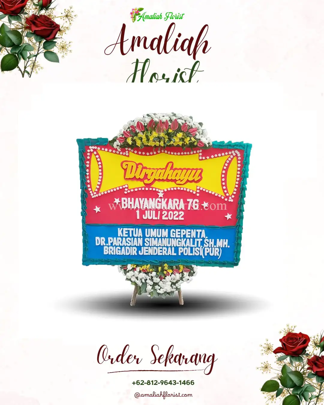 Papan Bunga HUT Ulang Tahun Suhaid